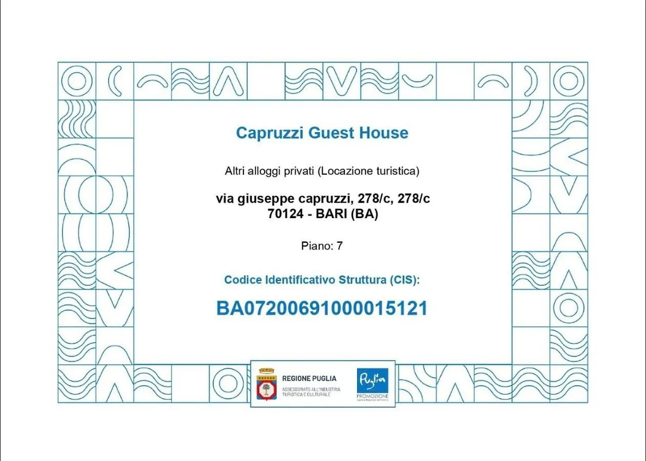 Capruzzi Guest House Bari